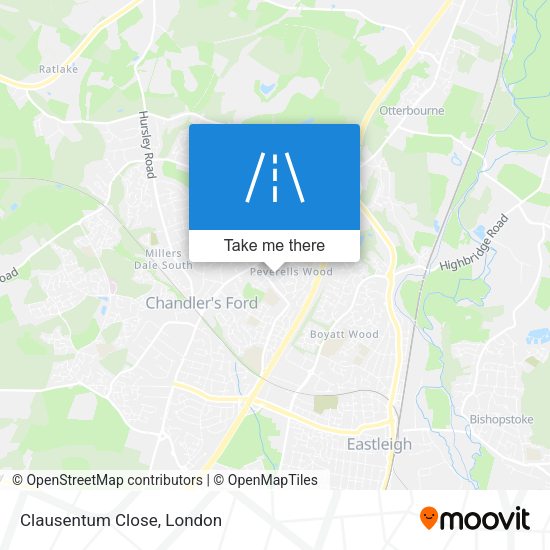 Clausentum Close map