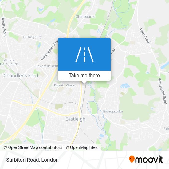 Surbiton Road map