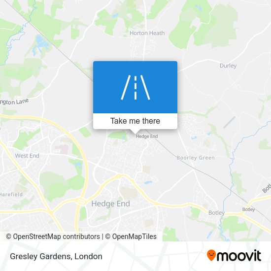 Gresley Gardens map