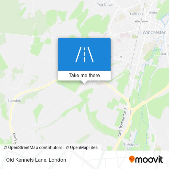 Old Kennels Lane map