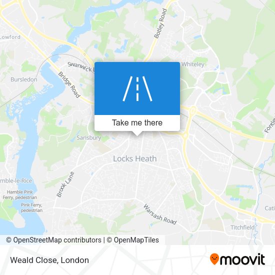 Weald Close map