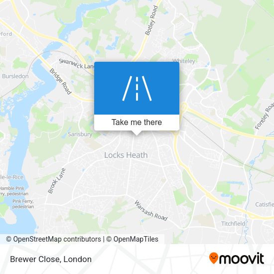 Brewer Close map
