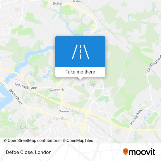Defoe Close map