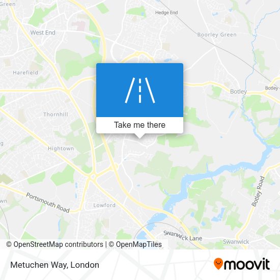 Metuchen Way map