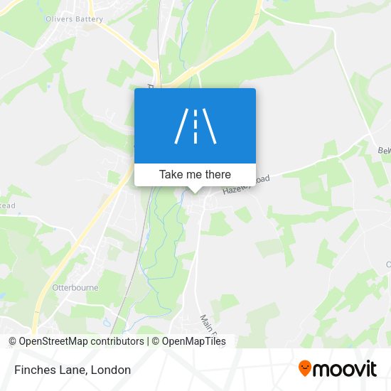 Finches Lane map