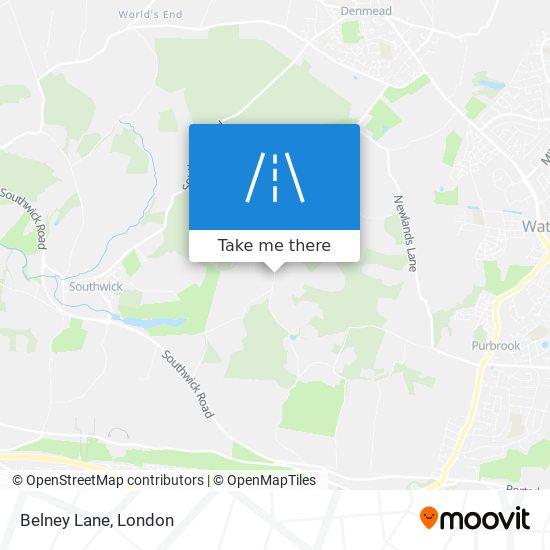Belney Lane map