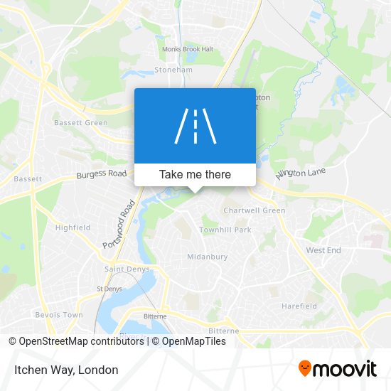 Itchen Way map