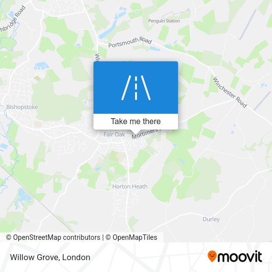 Willow Grove map