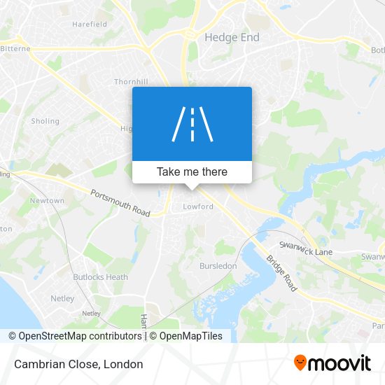 Cambrian Close map