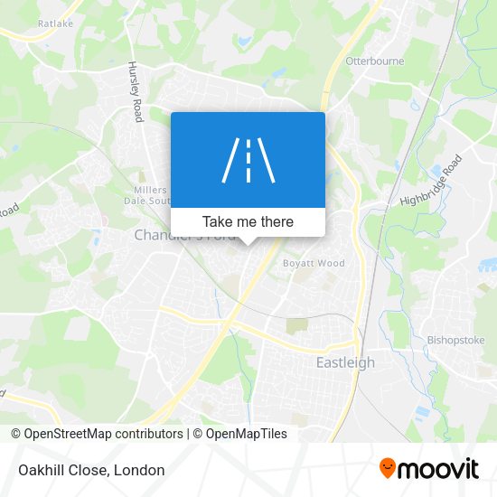 Oakhill Close map