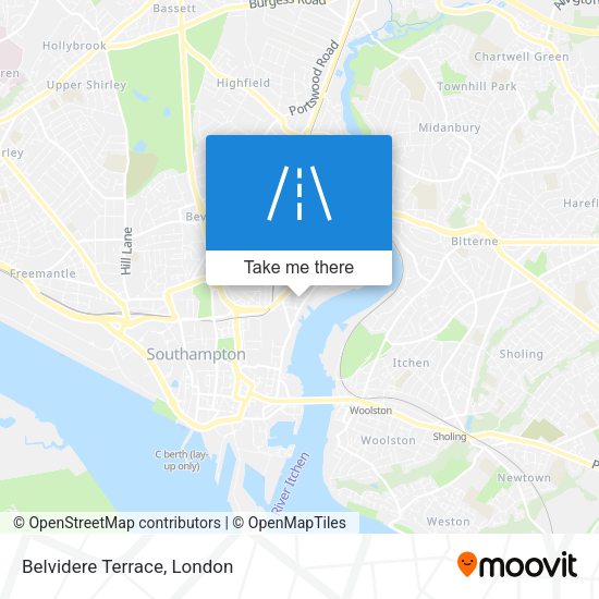 Belvidere Terrace map