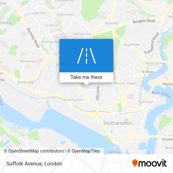 Suffolk Avenue map