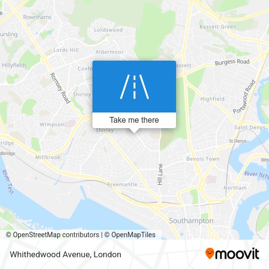 Whithedwood Avenue map