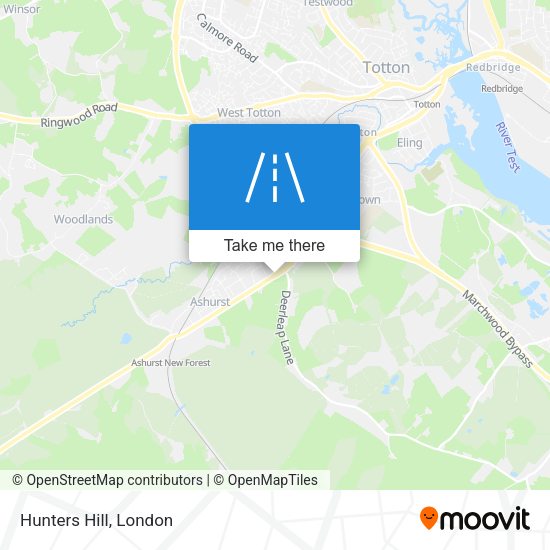 Hunters Hill map