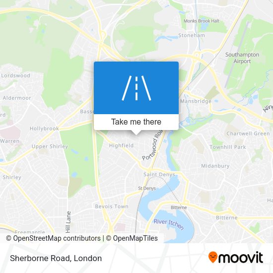 Sherborne Road map