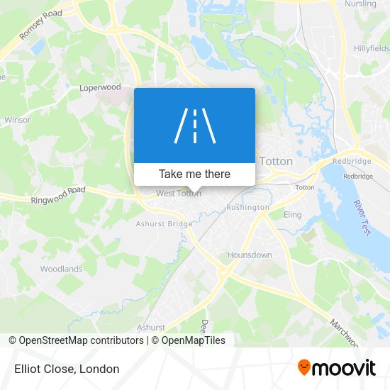 Elliot Close map