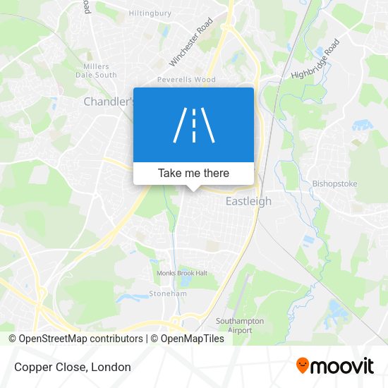 Copper Close map