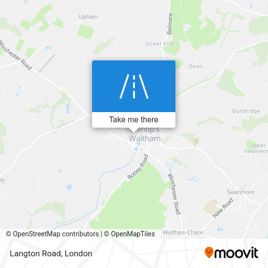 Langton Road map