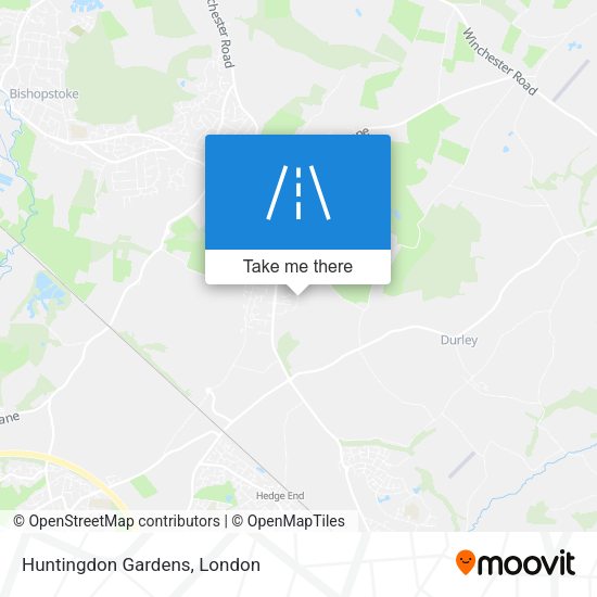 Huntingdon Gardens map