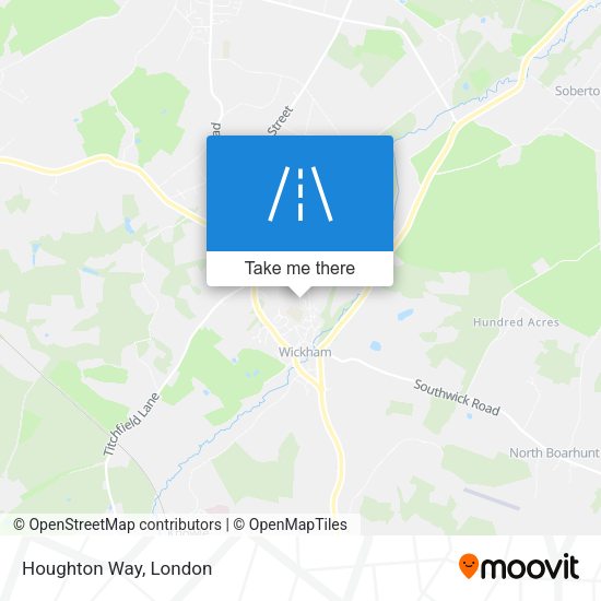 Houghton Way map