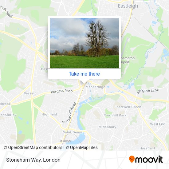 Stoneham Way map