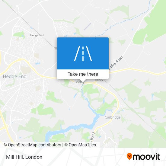 Mill Hill map