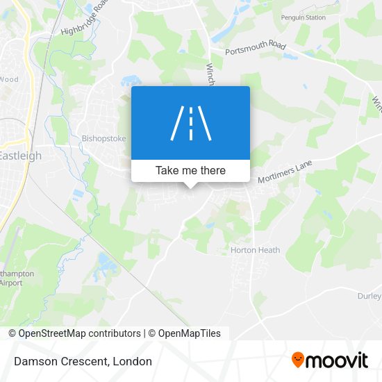 Damson Crescent map