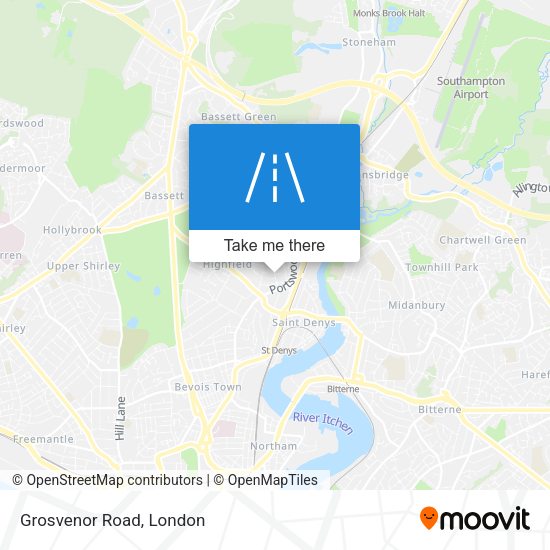Grosvenor Road map