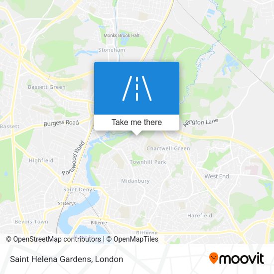 Saint Helena Gardens map