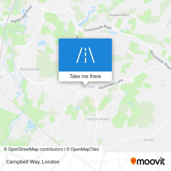 Campbell Way map