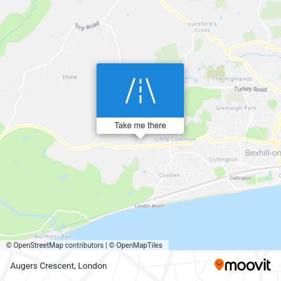 Augers Crescent map