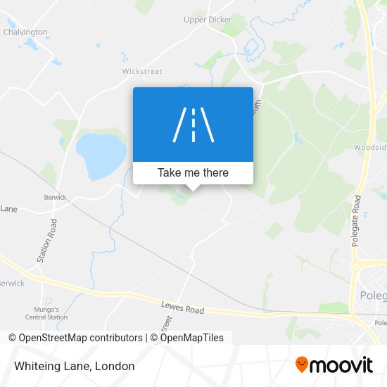 Whiteing Lane map