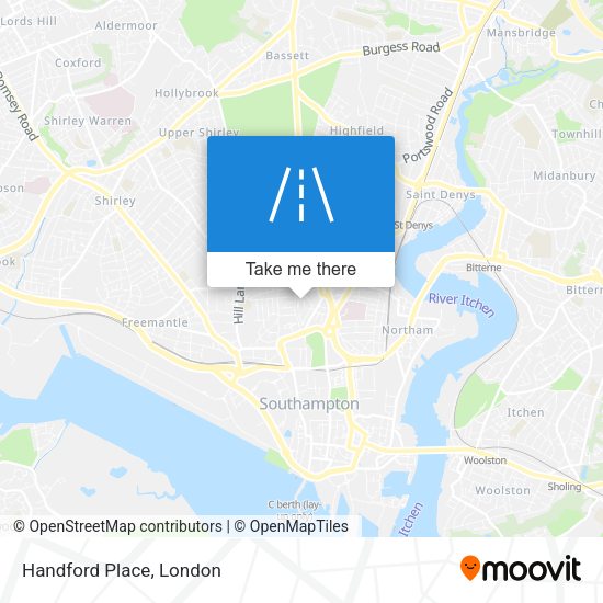 Handford Place map