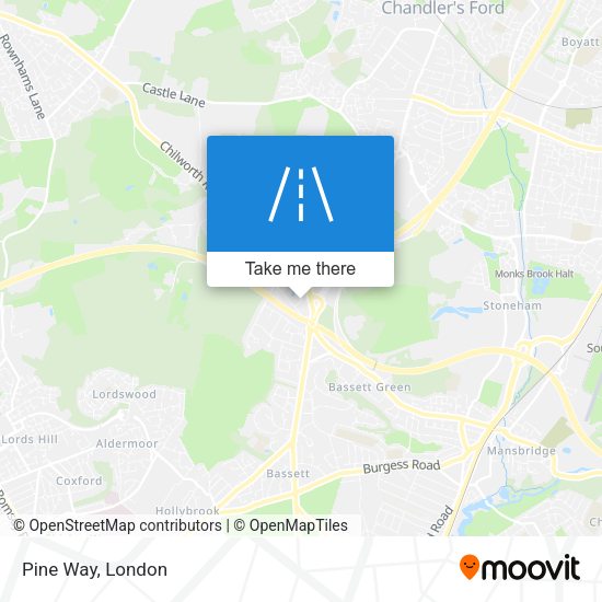 Pine Way map