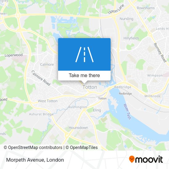 Morpeth Avenue map