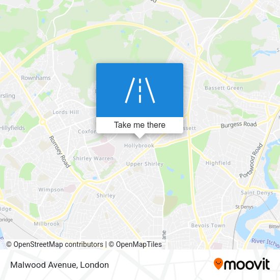 Malwood Avenue map