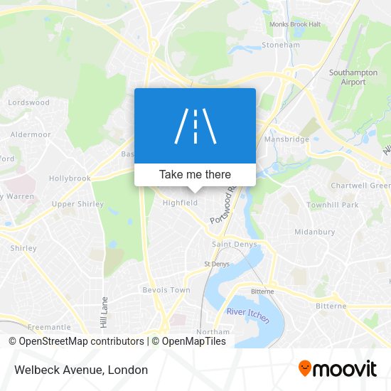 Welbeck Avenue map