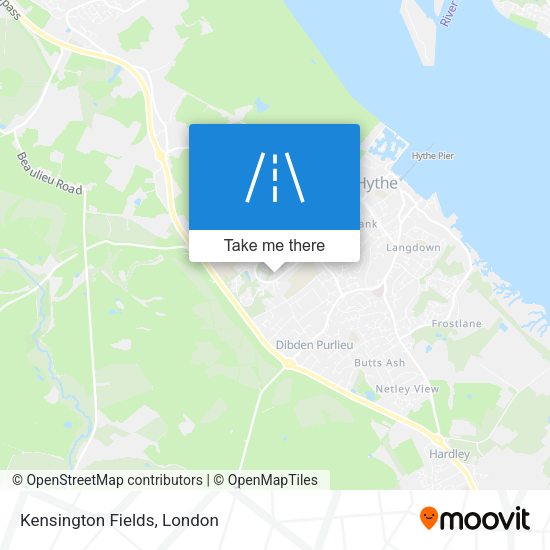 Kensington Fields map