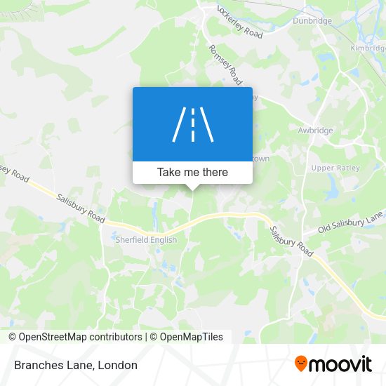 Branches Lane map