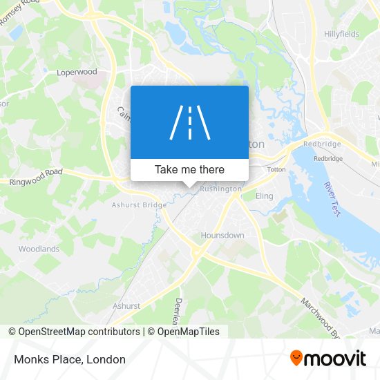 Monks Place map