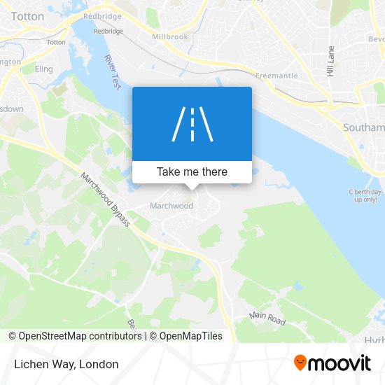 Lichen Way map
