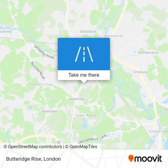 Butteridge Rise map
