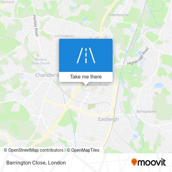 Barrington Close map