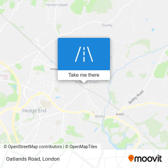 Oatlands Road map