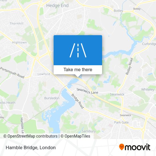 Hamble Bridge map