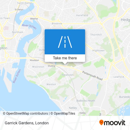 Garrick Gardens map