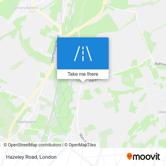Hazeley Road map