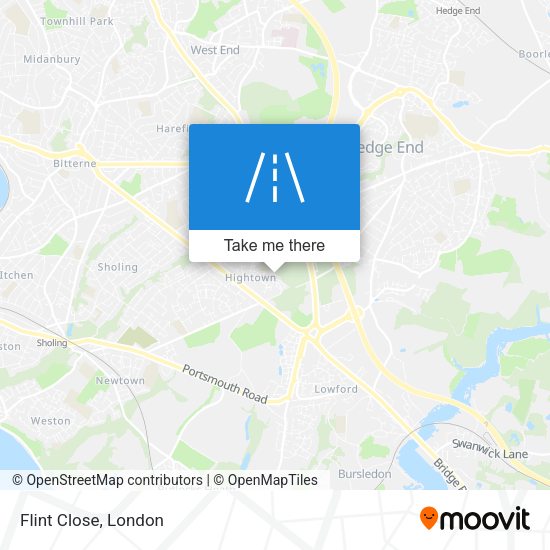 Flint Close map