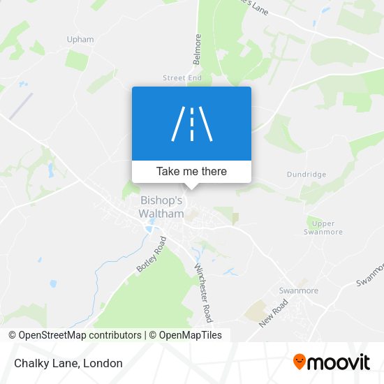 Chalky Lane map