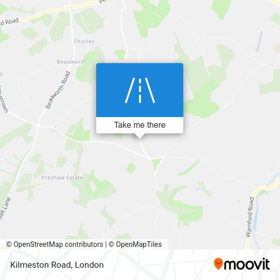Kilmeston Road map
